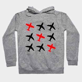 Airplane Tic Tac Toe Hoodie